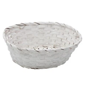 White Woven Hamper Gift Basket Valentines Mother's Day Birthday - Picture 1 of 2