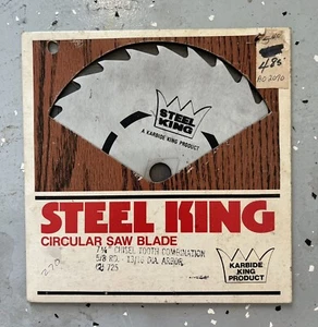 Steel King 7-1/4” Chisel Tooth Combination Blade 5/8-13/16" Arbor - Picture 1 of 2