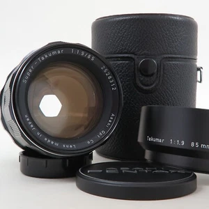 Pentax Super-Takumar f/1.9 85mm - Case & Hood - Extraordinarily good condition - Picture 1 of 17