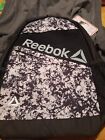 Reebok Womens Isla Black & Pink Spackle 17.25" Backpack with Tech Pocket