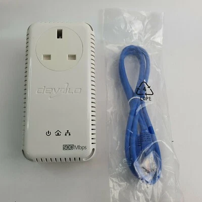 Devolo MT:2164 dLAN 500 AV Plus 500 Mbps Ethernet Powerline Adapter Add-On Unit - Image 1 of 4
