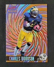 Charles Woodson 1998 Pacific Revolution Card #105 ROOKIE RC SP HOLO SPARKLE NICE