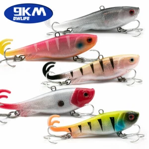 Señuelos de pesca suaves con anzuelo 6,8 cm 14 g cabeza de plantilla señuelos de natación cola de paleta cebo de baño - Imagen 1 de 20