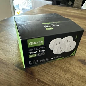 Ghome Smart Voice Control Smart Plug WP3 White 4 Pack New - Picture 1 of 6