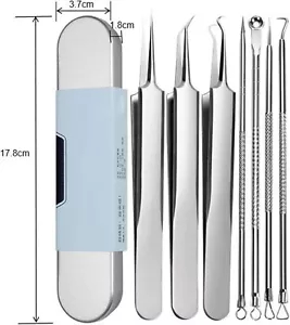 Pinzas Fecong, Kit de eliminación de espinillas de acero inoxidable Fecong - Imagen 1 de 7