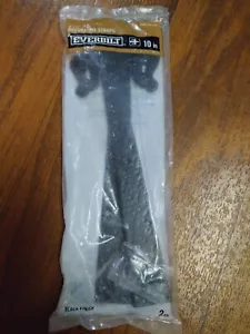 (2 Pk) Everbilt 10 in. Black Decorative Fleur-De-Lis Straps  - Picture 1 of 7