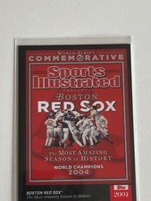 2021 Topps X Sports Illustrated 6 Boston Red Sox SI 2004 WS Cover 2858 Print Run