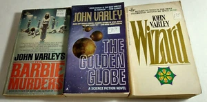 John Varley Science Fiction 3 Books Barbie Murders The Golden Globe Wizard - Bild 1 von 6