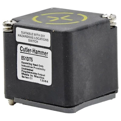 E51DT5 Eaton/Cutler Hammer Top Sensing Inductive Proximity Sensor Head  -SA - Image 1 of 2