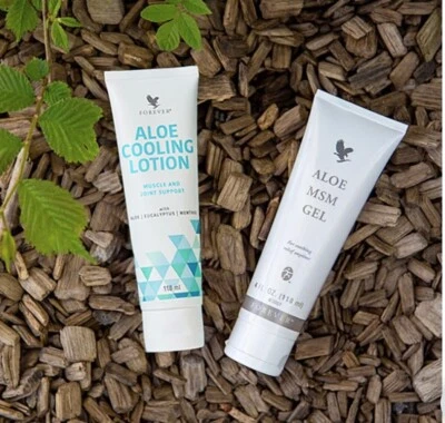 Forever Cooling Lotion and Forever Aloe MSM Gel 4 oz ea. - Image 1 of 3
