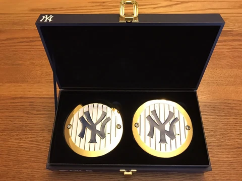 New York Yankees wrestling championship belt side plates MLB WWE WWF NEW Cover
