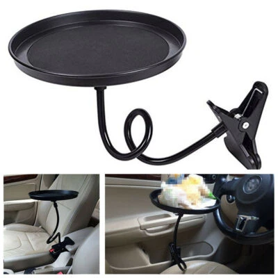 Portable Round Car Multifunctional Tray Bracket Car Drink Holder / Dining Table - Image 1 of 4
