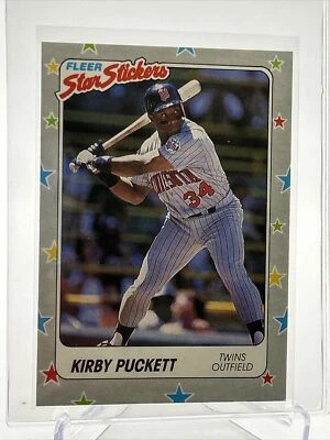 1988 Fleer Star Stickers Kirby Puckett Baseball Card #45 NM-MT FREE SHIPPING - Image 1 of 3