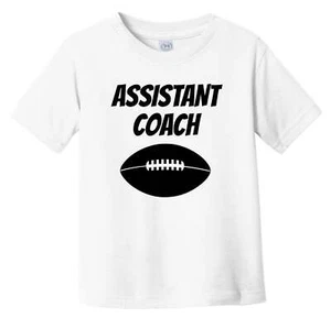 Assistant Coach Funny Infant Toddler T-Shirt For Football Coach's Son Daughter - Picture 1 of 2
