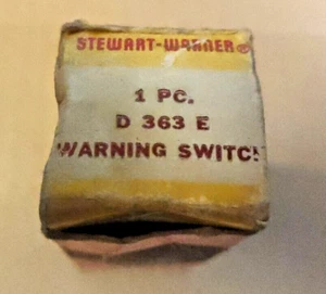 STEWART WARNER F-363-E Warning Switch ( New Old Stock) - Picture 1 of 4