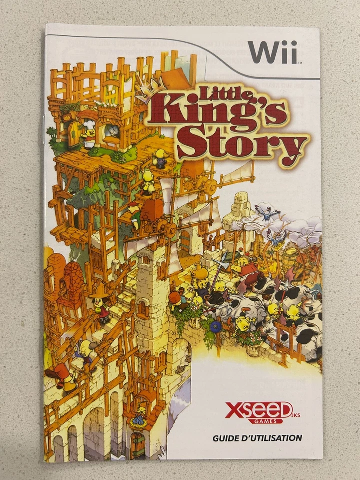 LITTLE KINGS STORY - NINTENDO WII - INSTRUCTION MANUAL IN FRENCH - Image 1 of 1