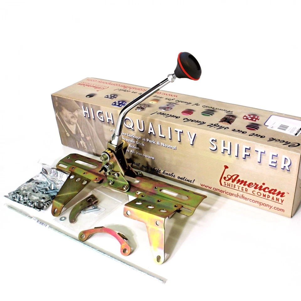 Turbo 350 chrome 8 automatic transmission mount shifter TH350 Chevy GM hot rod - Image 1 of 3