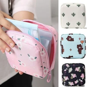 Sanitäraufbewahrung Tasche Pad Halter Geldbörse Beutel Handtuch Serviette Kreditkarte Münzhalter - Bild 1 von 16