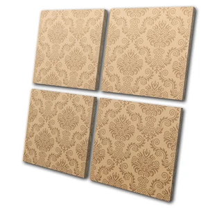 Quadro astratto retrò vintage modello MULTI CANVAS WALL ART stampa VA - Foto 1 di 1