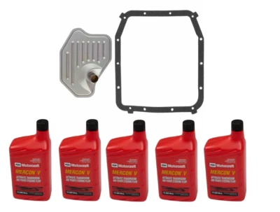 4R70W 4R75W 4R75E Transmission Service Kit: Filter + 5L ATF Fluid for FORD - Image 1 of 4