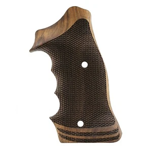 S&W 44 N Frame Roundbutt Walnut Wood Grips - Picture 1 of 1