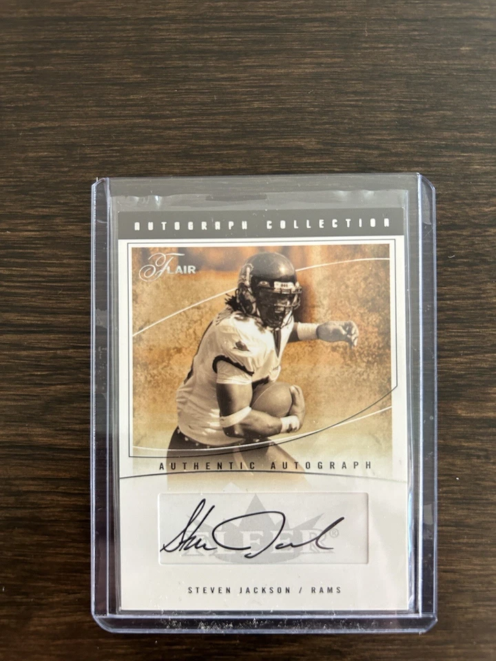 STEVEN JACKSON RC 2004 Fleer Flair Football AUTOGRAPH Collection 68/100 Rams - Image 1 of 2