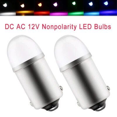 10Pcs 1895 LED T11 T4W BA9S H6W 1891 1847 LED Bayonet Interior Bulbs 12V AC DC - Image 1 of 4