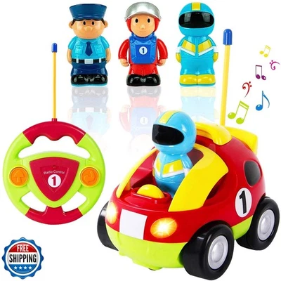 Liberty Imports My First Cartoon RC Remote Control Cars for Toddlers Ages 1-3 - Image 1 of 4