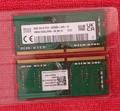 RAM DDR4 16GB (2x8) 3200 MHZ SODIMM LAPTOP PORTATILE MINI PC - Immagine 1 di 3