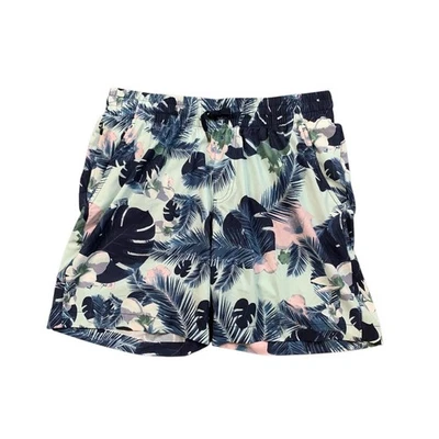 Puma Shorts Mens M Medium Sabbatical 7 In Tropical Floral Elastic Waist Beach - Image 1 of 4