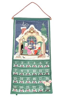 Винтажный календарь Avon обратный отсчет до Рождества с оригинальной мышью 80-е - Изображение 1 из 4