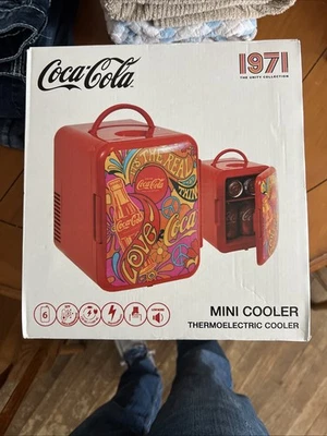 Coca-Cola Cooler Warmer-Portable Mini Fridge for Camping Christmas Gift Cooler - Image 1 of 4