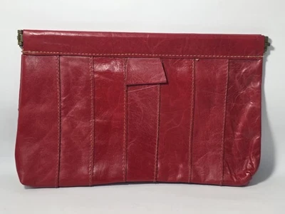 Bolso de Mano Vintage Cuero Rojo Genuino Marco Facile Hong Kong (P2) Foto 1 de 4