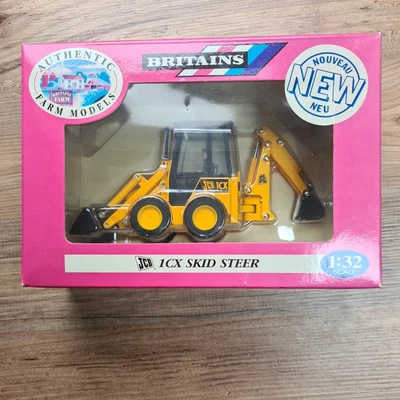  JCB 1CX SKID STEER 1:32 NO. 09453 ORIGINAL BOX Britain's  Authentic Farm models - Image 1 of 4