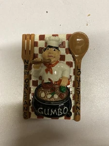 Gumbo Chef Louisiana Magnet - Picture 1 of 2