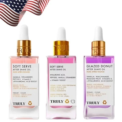 Aceite para después del afeitado Truly Soft Serve - Tratamiento curativo después del afeitado fresa 90 ml Foto 1 de 4