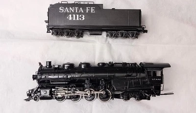 United Models HO Brass Santa Fe 2-8-4 #4113 (Custom Painted) - Image 1 of 4