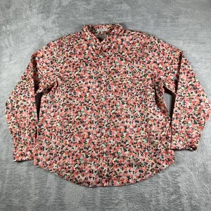LL Bean Shirt Damen XL Petite Pink Blumen Faltenfrei Bloomcore Preppy Top - Bild 1 von 13