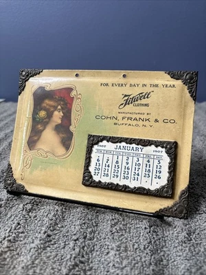 Whitehead & Hoag 1908 Crystaloid Fitwell Clothing Workwear Celluloid RARE Sign - Image 1 of 4