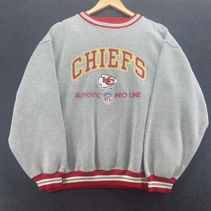 Vintage Kansas City Chiefs NFL Authentic Pro Line Sweatshirt Size XL - NO TAG - Picture 1 of 13