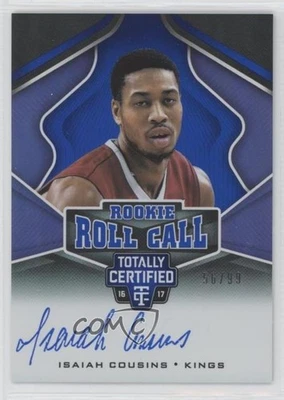 2016 Panini Totally Certified Rookie Roll Call Blue /99 Isaiah Cousins Auto RC - Image 1 of 2