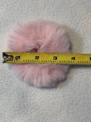 Set Of 12 (24 Total) Faux Fur Hair Scrunchies Pom Pom Hair Tie Furry Hair Bands - Image 1 of 4