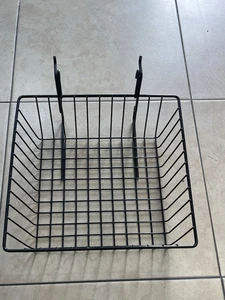 Drahtkörbe Lamellenwand Lochwand SCHWARZ 3 Stück plus Haken - Bild 1 von 12