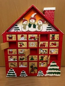 Adventskalender zum Befüllen Weihnachtskalender aus Holz - Bild 1 von 8
