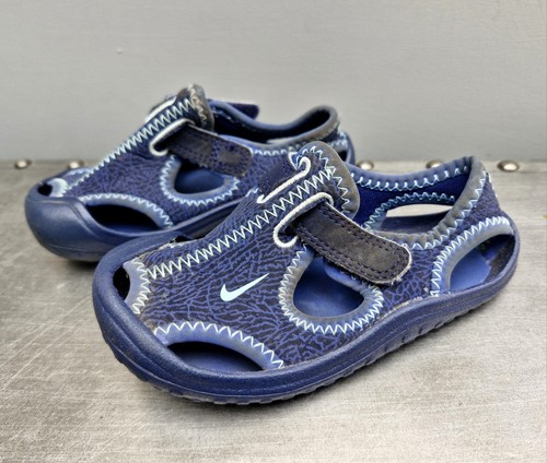 Sandali Nike Sunray bambino regolabili taglia UK 5 5 blu unisex vacanza