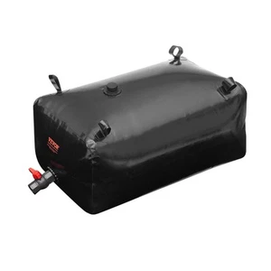 VEVOR Portable Water Storage Bladder 63.4 Gal PVC Collapsible Water Tank Black - Picture 1 of 2
