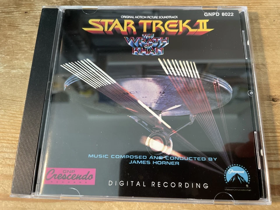 STAR TREK II: THE WRATH OF KHAN (James Horner) OOP GNP Soundtrack Score CD EX - Image 1 of 2
