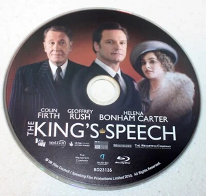 The King's Speech (Blu-ray) Colin Firth, Helena Bonham Carter **DISC ONLY** - Picture 1 of 1