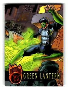1996 DC Comics Oracle Database Goffrato Scoppio Trading Card Lanterna Verde #59 - Foto 1 di 4