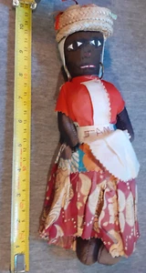 Jamaican Cloth Folk Doll = 10 in = undated unbranded clean - Picture 1 of 6